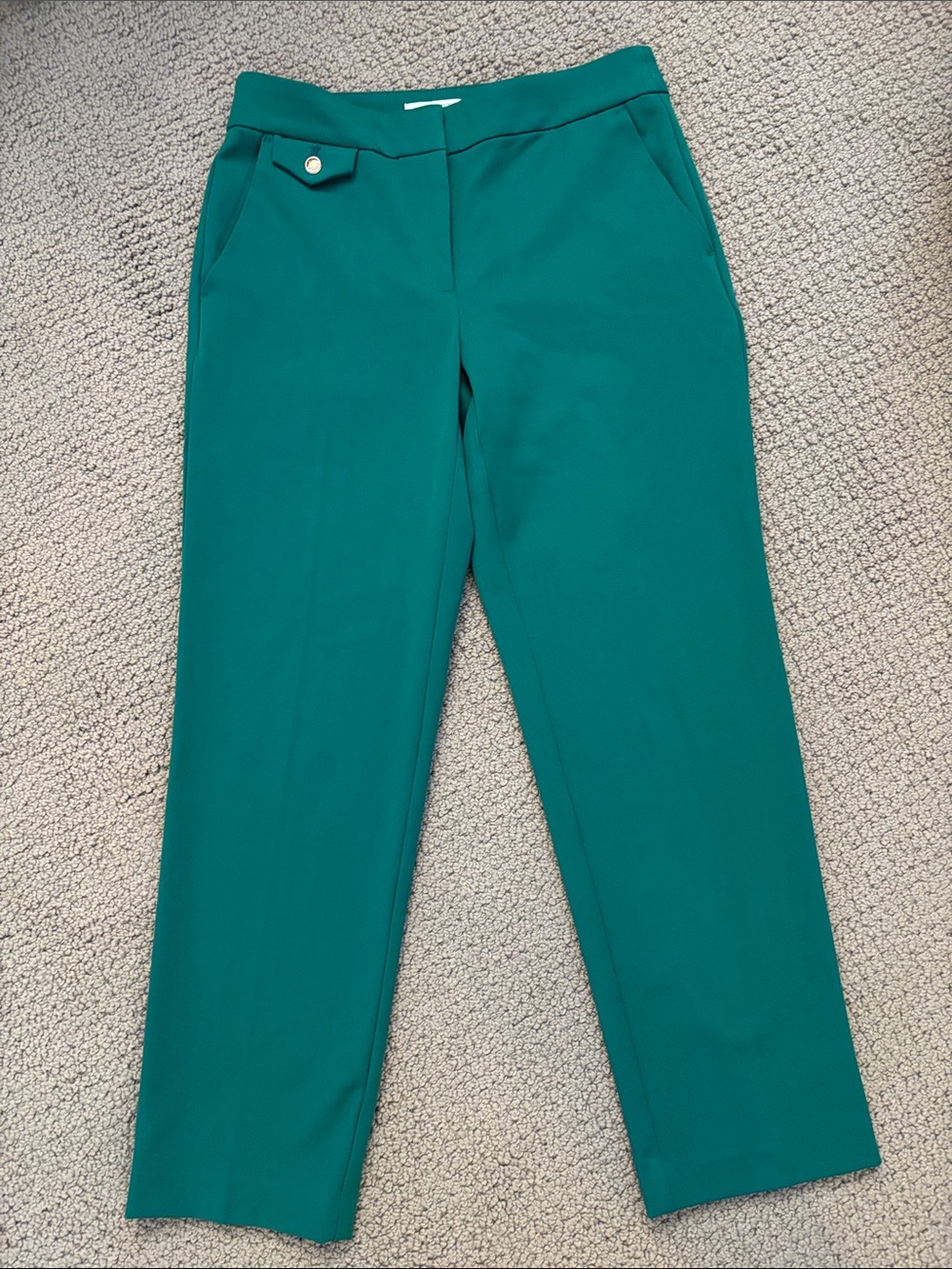 LOFT The Riviera Slim Pants in Green